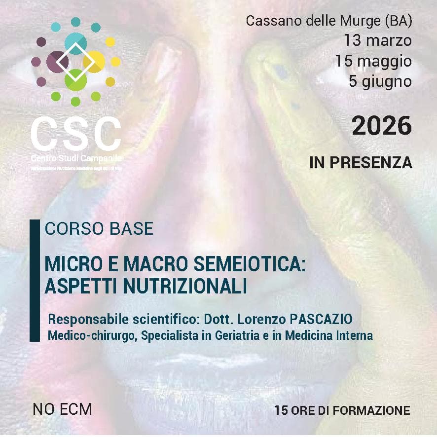 Micro e Macro Semeiotica: aspetti nutrizionali